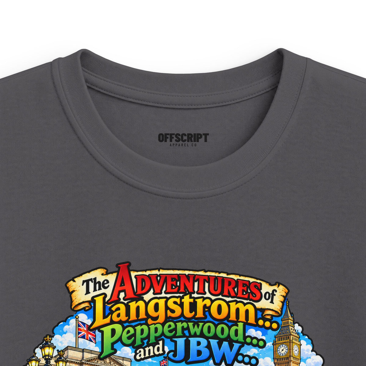 Kids T‑Shirt — 'The Adventures of Langstrom & Pepperwood' Vintage Storybook Design