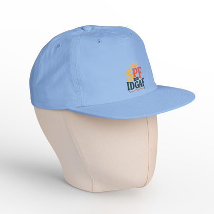 SPF IDGAF Surf Cap | Retro Sun Typography Hat