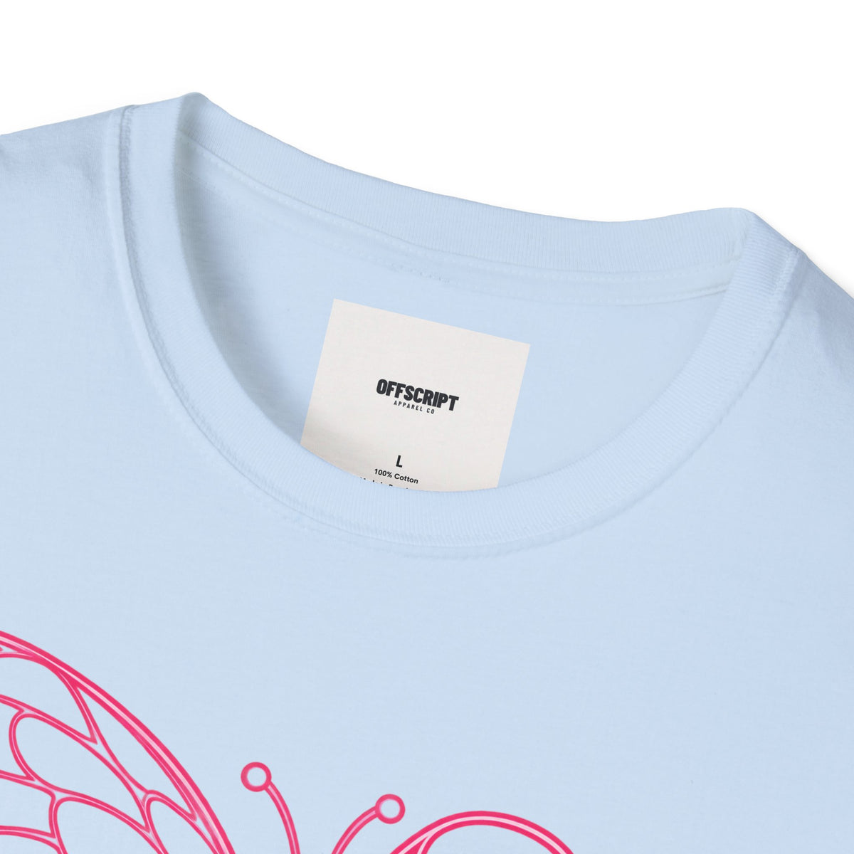 Breast Cancer Awareness Butterfly T-Shirt - Pink Ribbon Support Tee