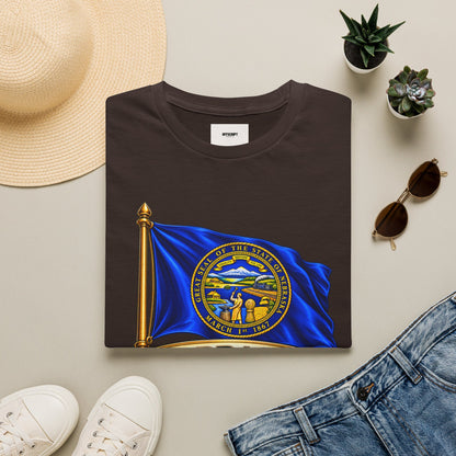 Nebraska State Flag T-Shirt — 'Equality Before the Law' Vintage Seal Tee
