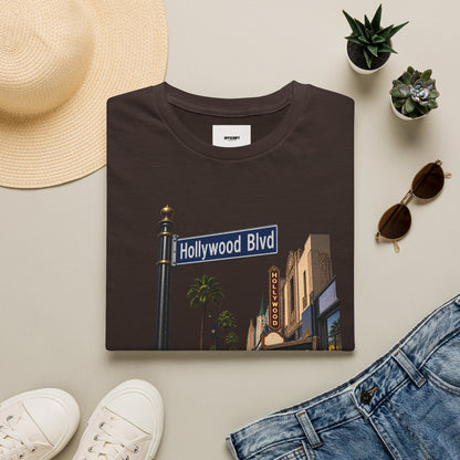 Hollywood Blvd T-Shirt — Vintage Palm Trees & Walk of Fame Tee
