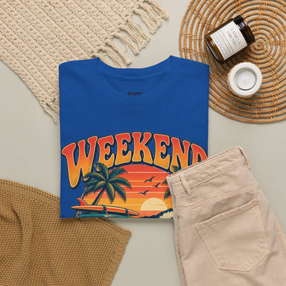 Weekend State of Mind Tee – Retro Surf Van Sunset T-Shirt