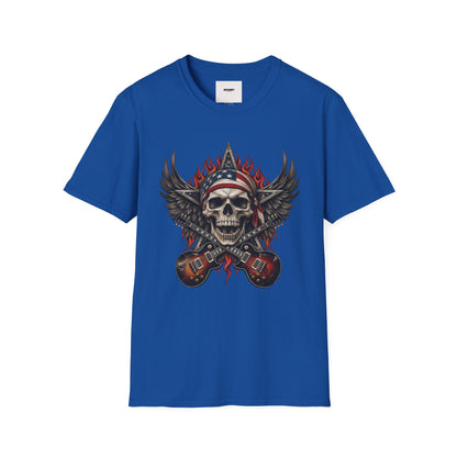 Skull & Wings T‑Shirt — American Rebel Rocker Graphic Tee