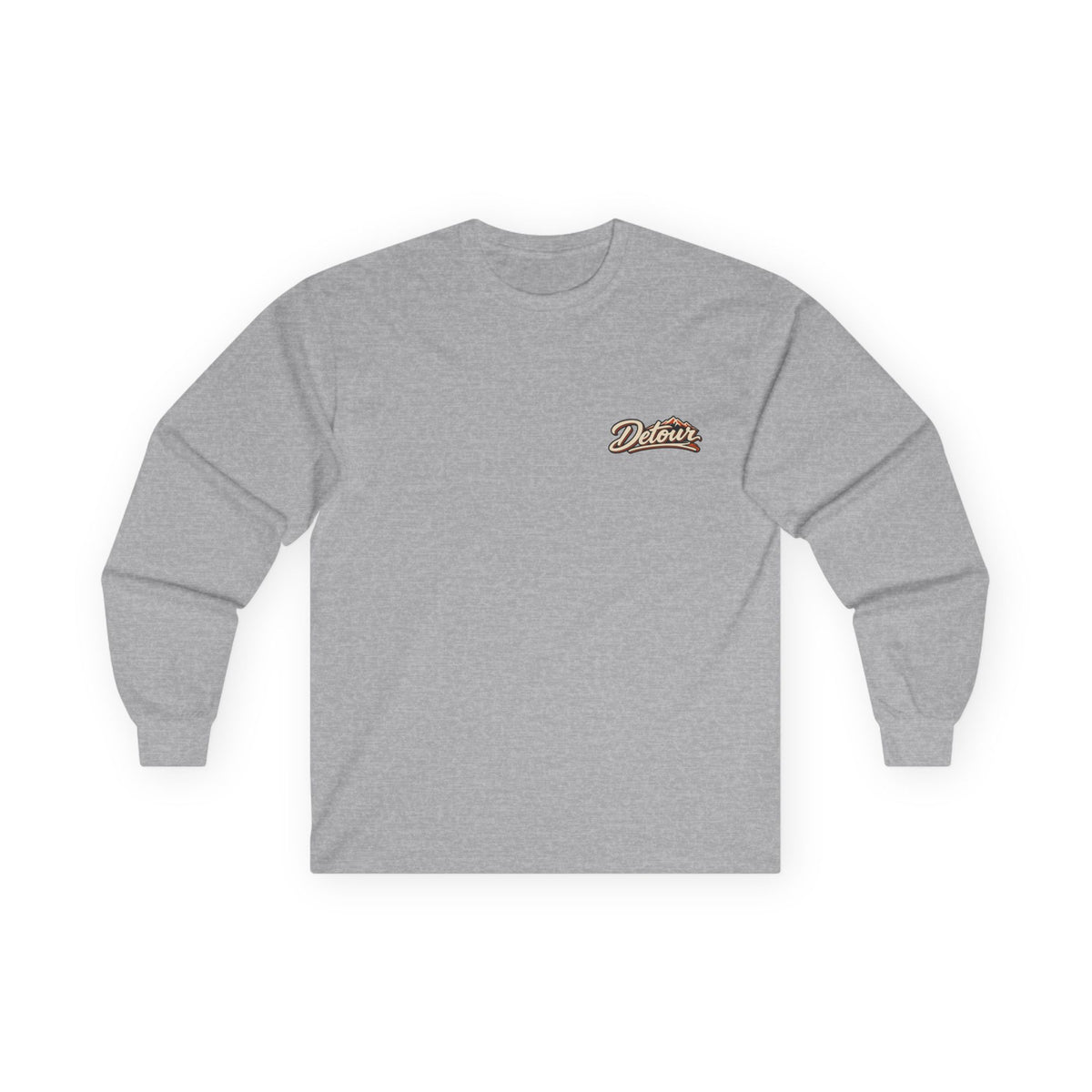 Detour Classic Car Long Sleeve Tee – 'Take The Long Way' Vintage Hot Rod Shirt