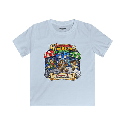 Kids Tee — The Adventures of Langstrom, Pepperwood & JBW: Chapter 2 "This Was The Moon"