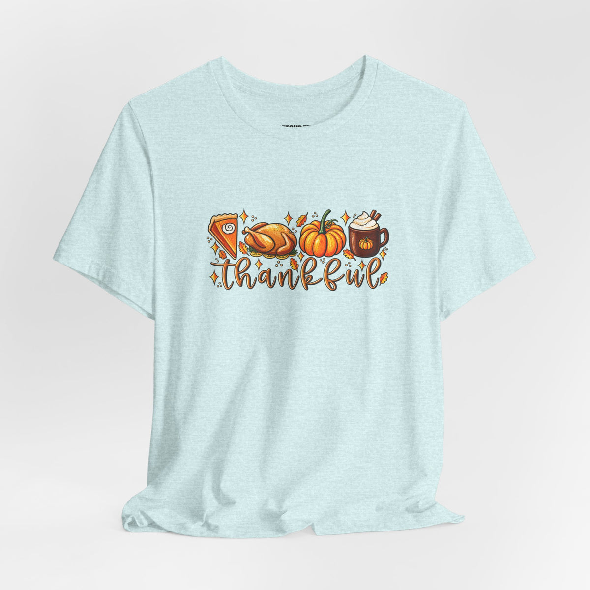 Thankful Harvest Tee — Thanksgiving Pumpkin & Pie Fall Shirt