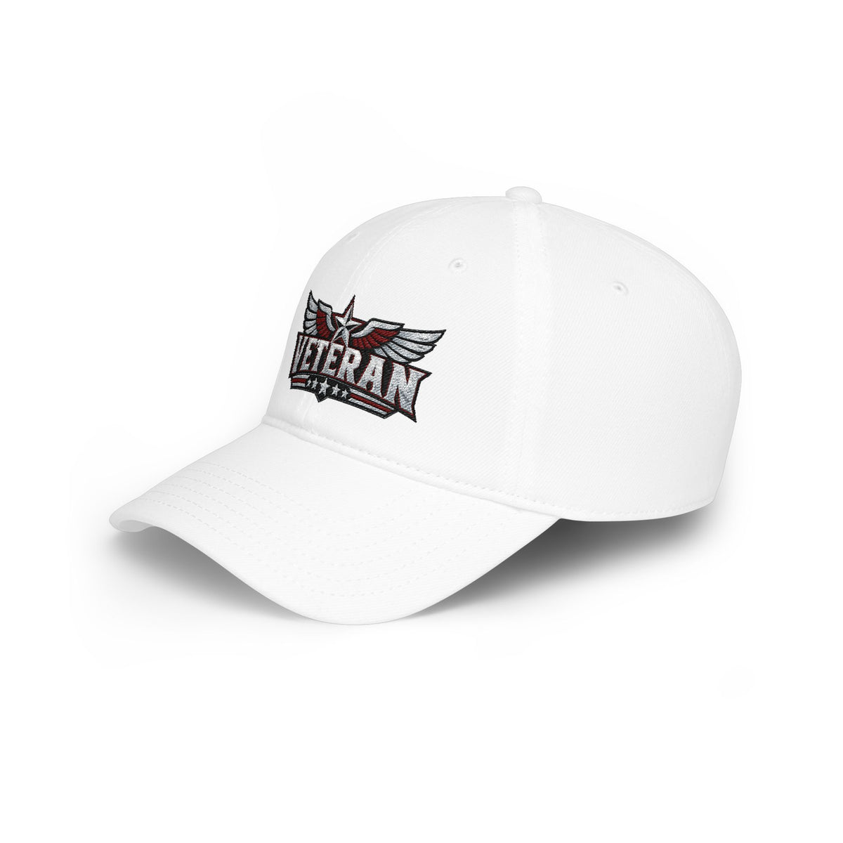 Veteran Embroidered Cap — Low Profile Patriotic Baseball Hat