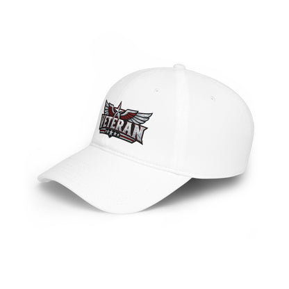 Veteran Embroidered Cap — Low Profile Patriotic Baseball Hat