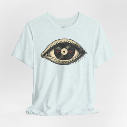 Graphic Tee — Vintage Vinyl Eye Illustration T‑Shirt