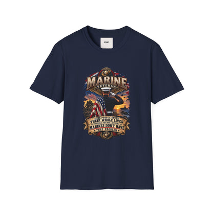 Marine Veteran T-Shirt — Proud USMC Eagle & Flag Tribute Tee