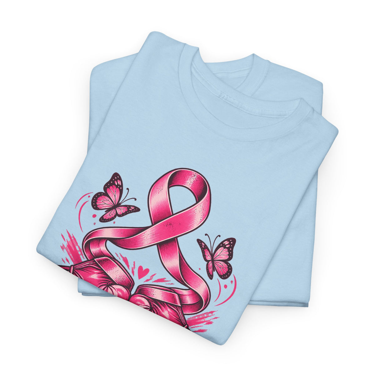 T-Shirt — Her Fight Our Strength Pink Ribbon Breast Cancer Awareness Tee
