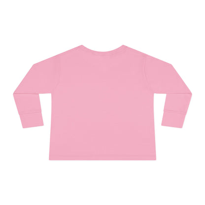 Toddler Halloween Witch Long Sleeve Tee — Cute Witch & Black Cat Pumpkin Design