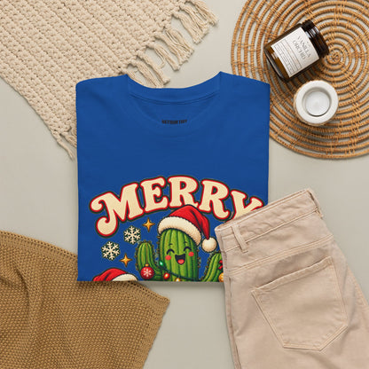 Merry Cactus Christmas Tee — Festive Holiday Cactus Shirt