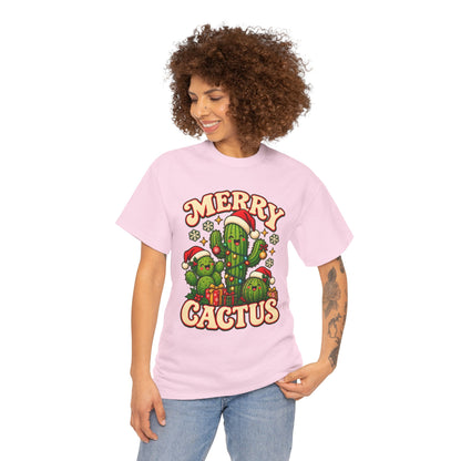 Merry Cactus Christmas Tee — Festive Holiday Cactus Shirt