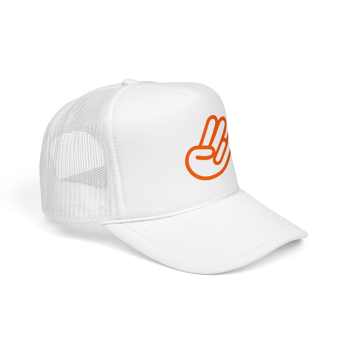 Shocker Foam Trucker Hat — Retro Orange Surf Vibe Mesh Cap