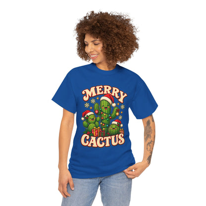 Merry Cactus Christmas Tee — Festive Holiday Cactus Shirt