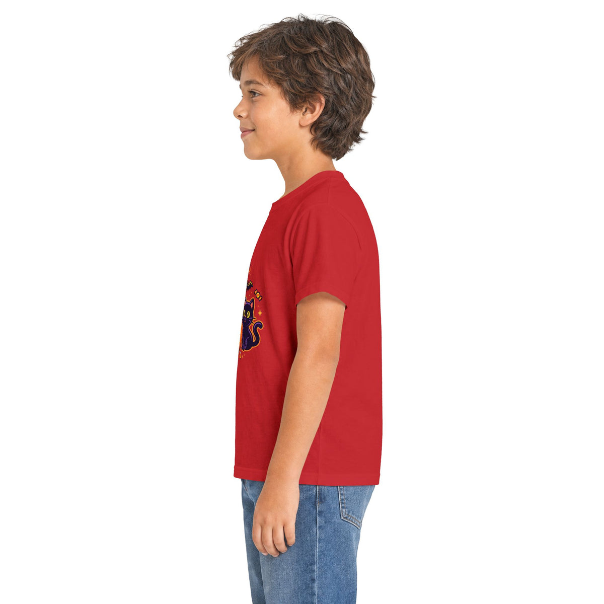 Kids Halloween Tee - Cute Ghost, Jack-O'-Lantern & Black Cat Shirt for Children