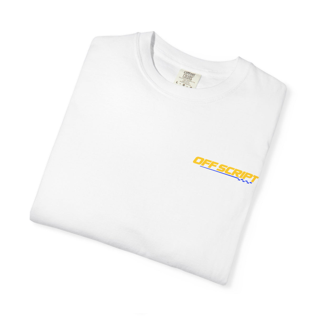 T-Shirt — Off Script Vinyl Graphic Tee: "Make Your Own Plans" Retro Racing Design