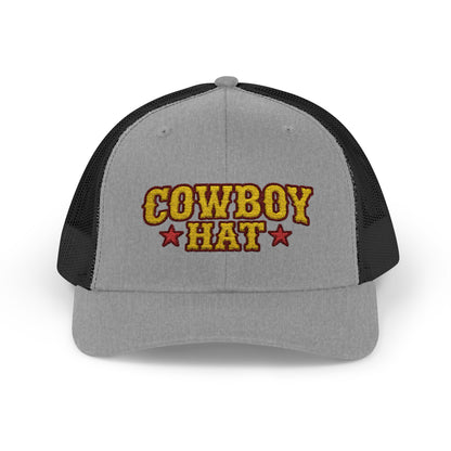 Cowboy Hat Snapback Trucker Cap – Western Rodeo Mesh Back Hat