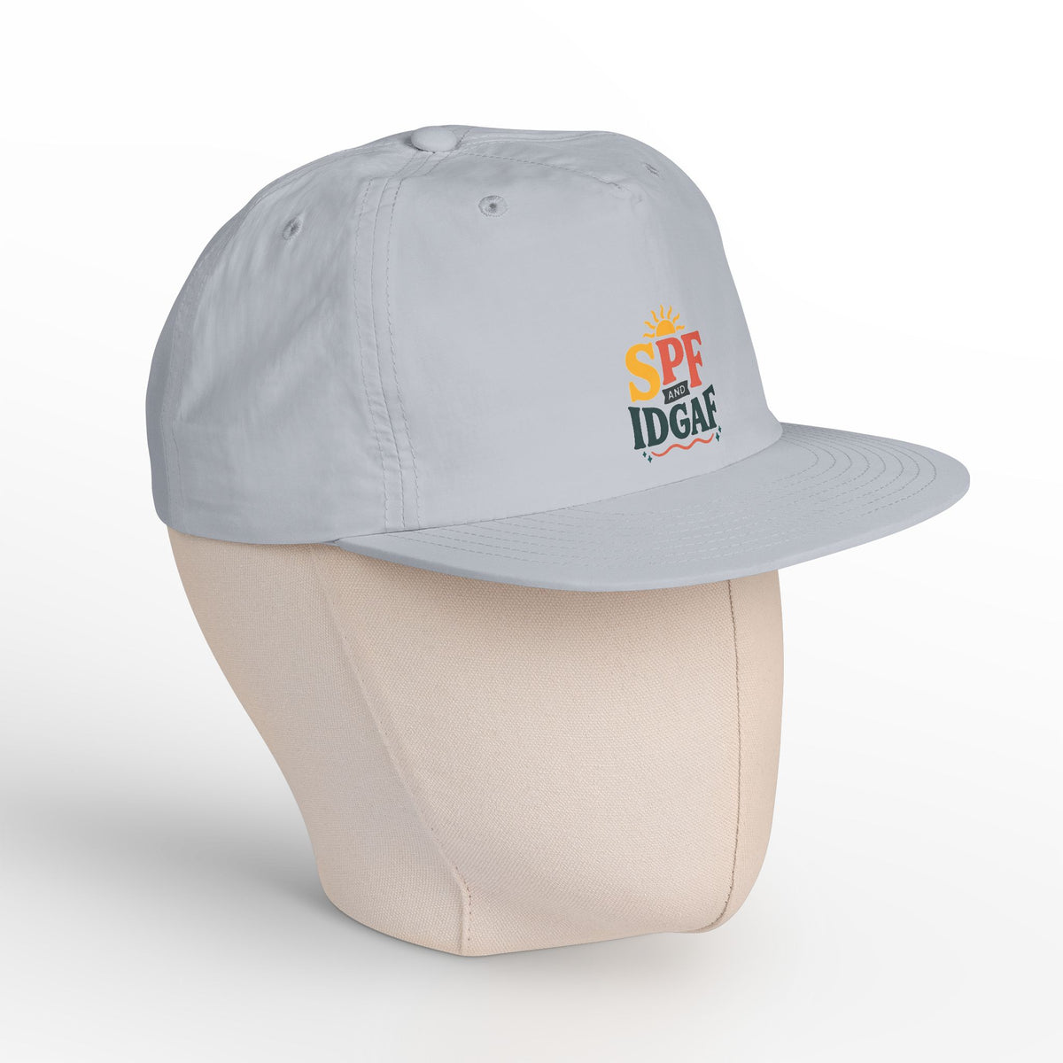 SPF IDGAF Surf Cap | Retro Sun Typography Hat