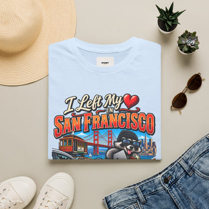 “I Left My Heart in San Francisco” T-Shirt — Vintage Golden Gate Cityscape Tee