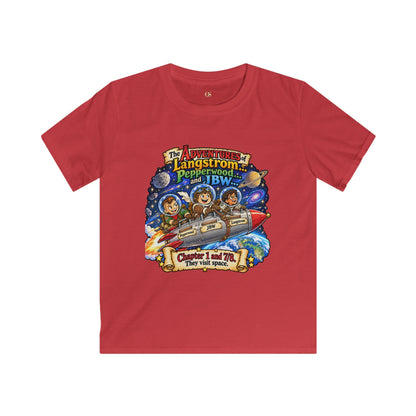 Kids Space Adventure Tee — 'The Adventures of Langstron, Pepperwood & JBW' Rocket Shirt