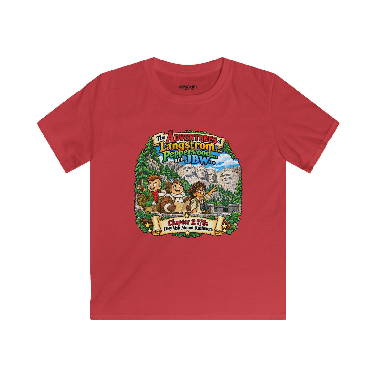 Kids Tee — Adventure of Langstrom Pepperwood Club Vintage Camp Graphic