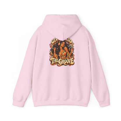 Hoodie — Give Into The Groove Retro Disco Graphic Hoodie