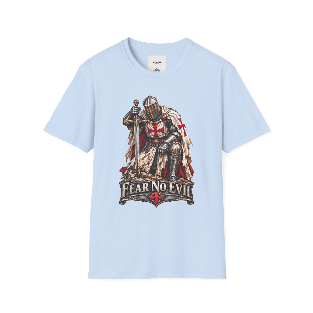 Knight T-Shirt — Fear No Evil Crusader Graphic Tee