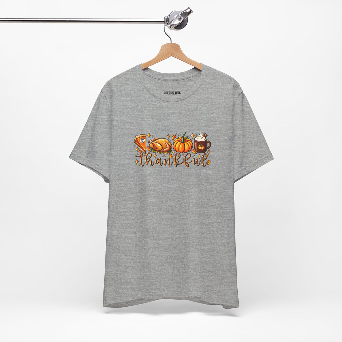 Thankful Harvest Tee — Thanksgiving Pumpkin & Pie Fall Shirt