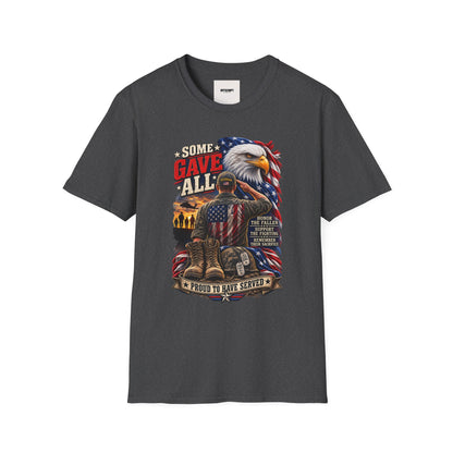 Some Gave All Eagle T-Shirt — Veteran Memorial Patriot Tee