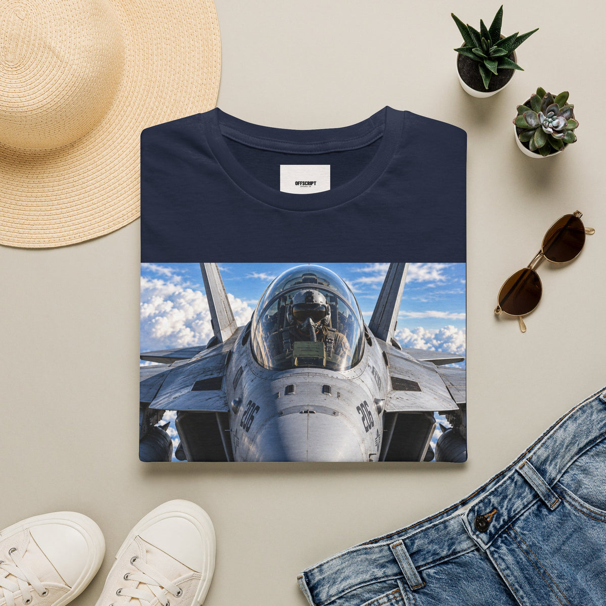 Fighter Jet Pilot Photo T-Shirt