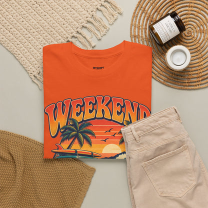 Weekend State of Mind Tee – Retro Surf Van Sunset T-Shirt