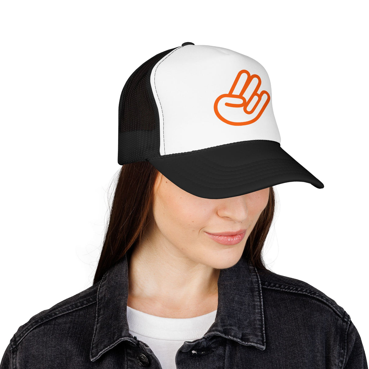 Shocker Foam Trucker Hat — Retro Orange Surf Vibe Mesh Cap