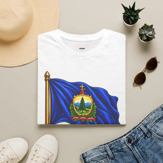 Vermont State Flag T‑Shirt — 'Freedom and Unity' Emblem Tee