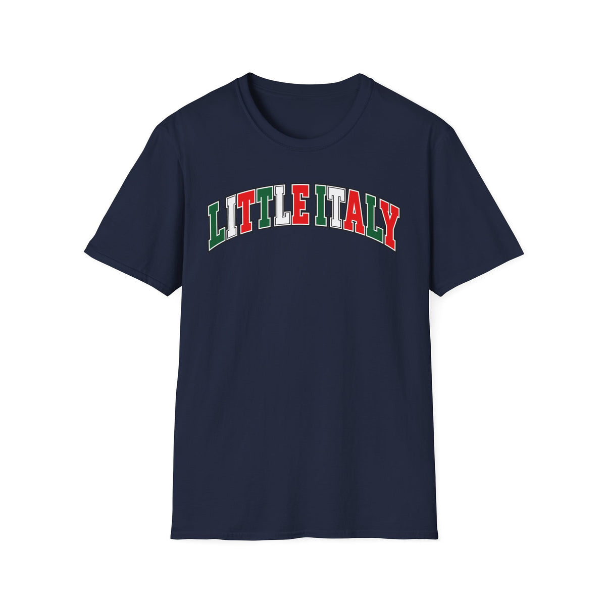 Little Italy T‑Shirt — Italian Flag Arch Graphic Tee
