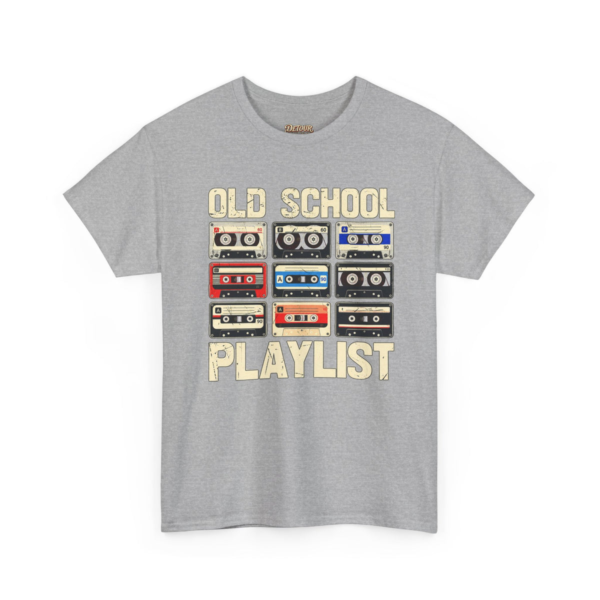 Old School Playlist Cassette Tape T-Shirt