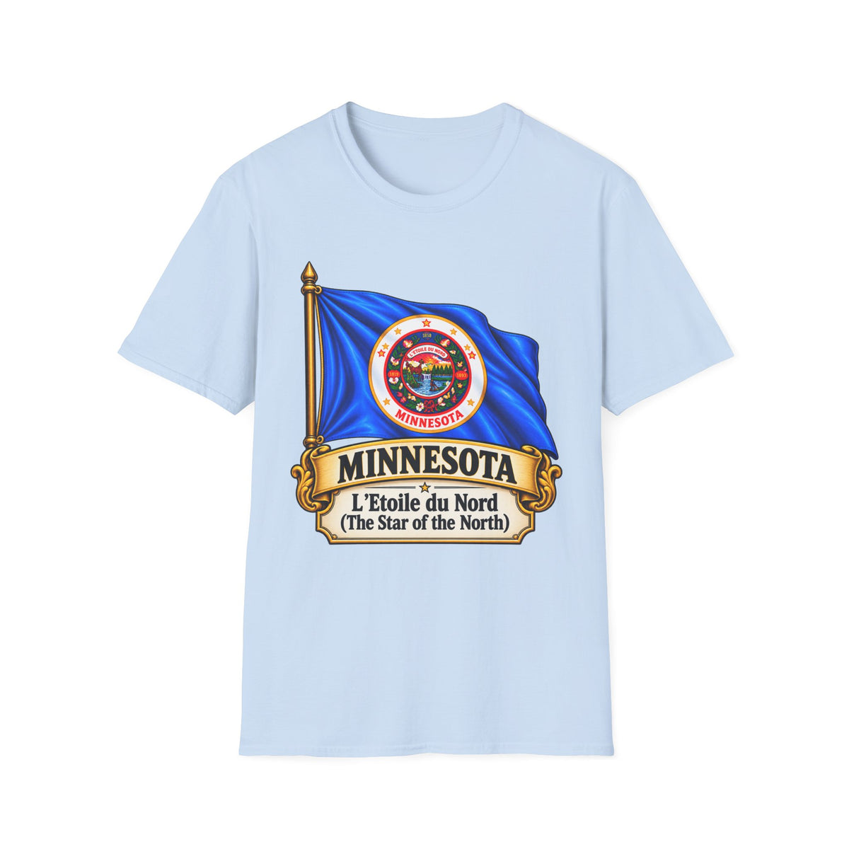 Minnesota Flag T-Shirt — "L'Étoile du Nord" State Pride Tee