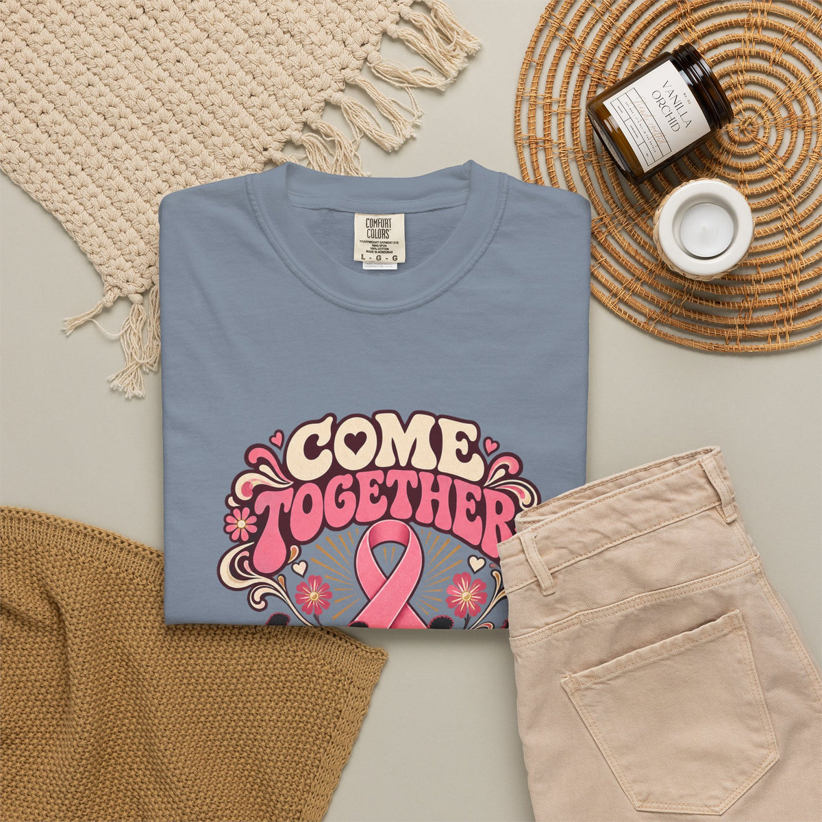 Breast Cancer Awareness 'Come Together for a Cure' T-Shirt