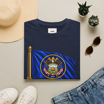 Utah State Flag T-Shirt — 'Utah Industry' Retro Flag Tee
