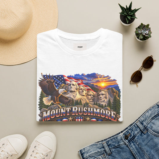 Mount Rushmore Graphic T-Shirt — Patriotic American Landmark Tee