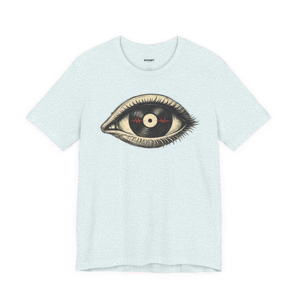 Graphic Tee — Vintage Vinyl Eye Illustration T‑Shirt