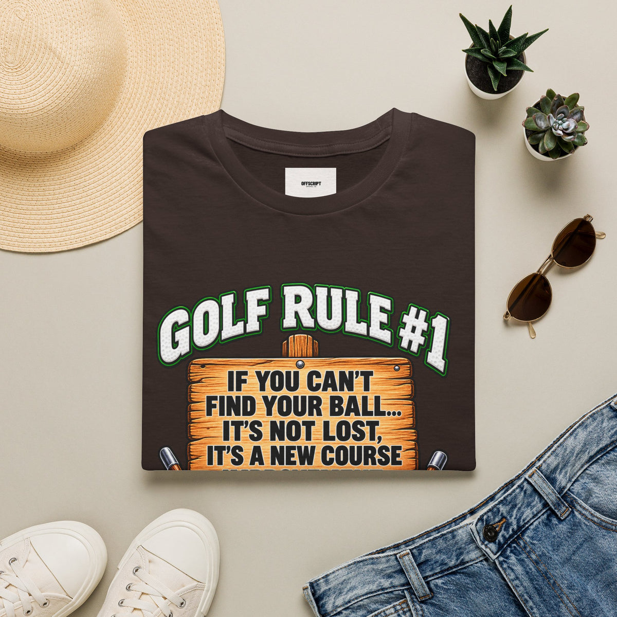 Golf Rule #1 T-Shirt — If You Can’t Find Your Ball Funny Golf Shirt