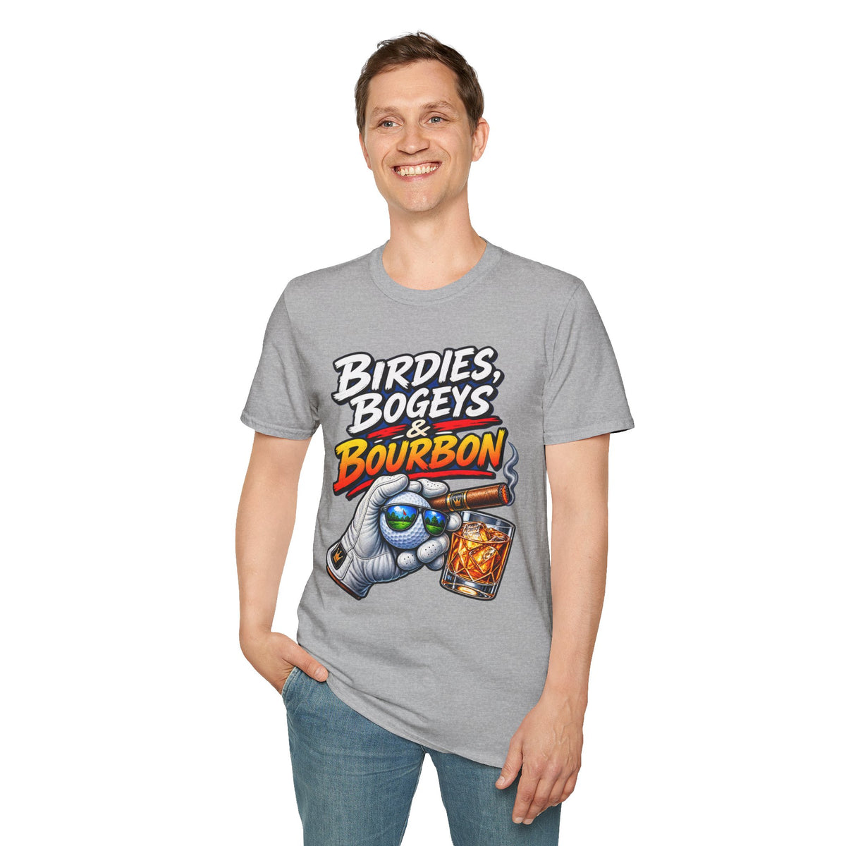 Birdies, Bogeys & Bourbon Golf T-Shirt