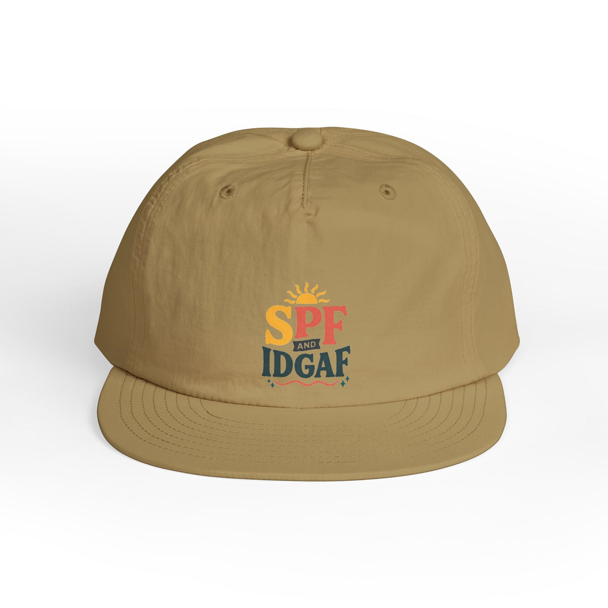 SPF IDGAF Surf Cap | Retro Sun Typography Hat