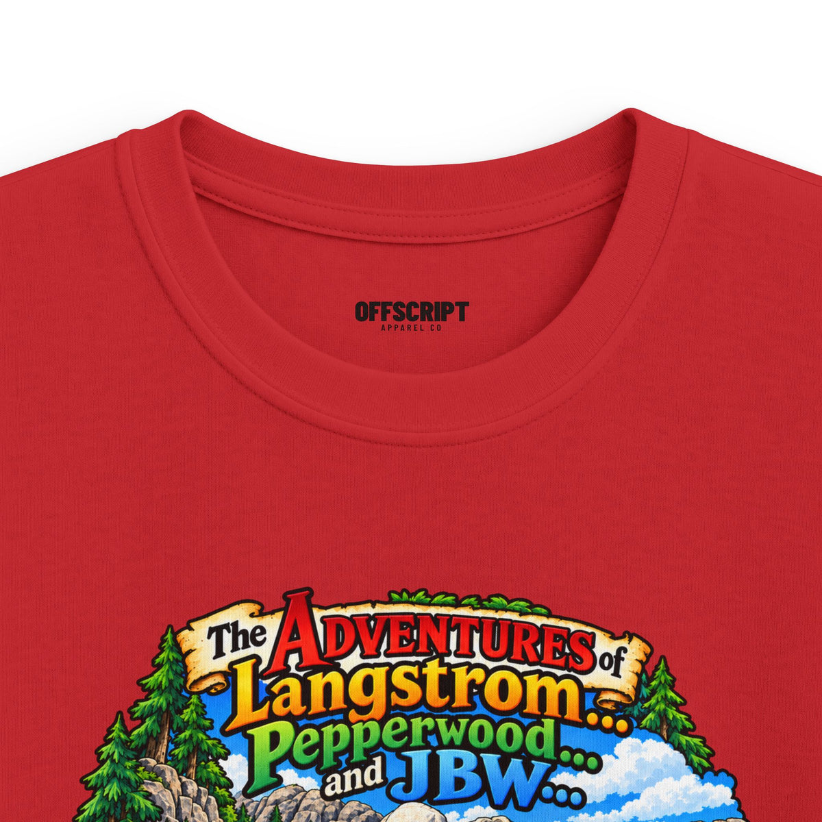 Kids Tee — Adventure of Langstrom Pepperwood Club Vintage Camp Graphic