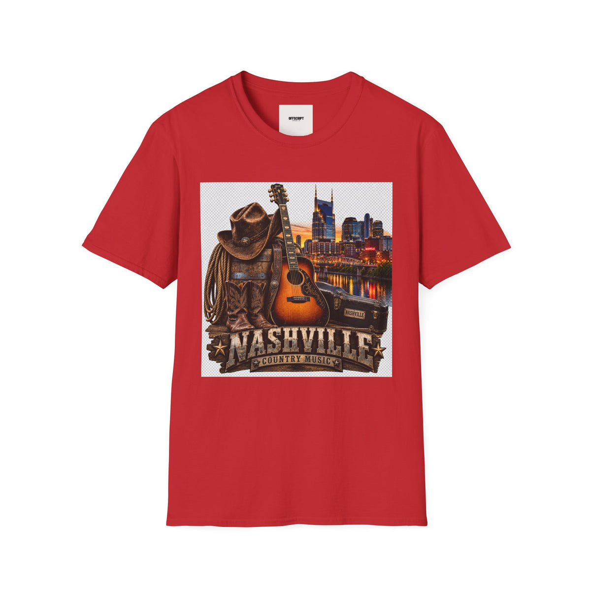 Nashville Skyline Guitar T-Shirt