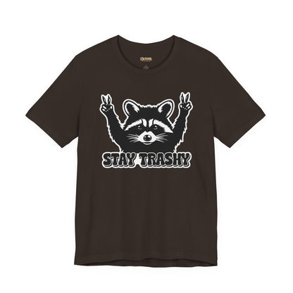 Stay Trashy Raccoon Graphic T-Shirt