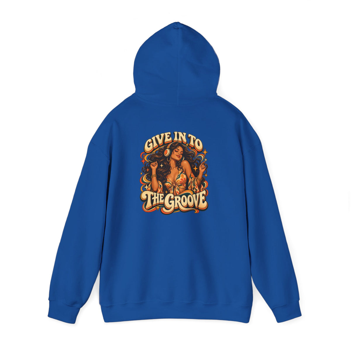 Hoodie — Give Into The Groove Retro Disco Graphic Hoodie