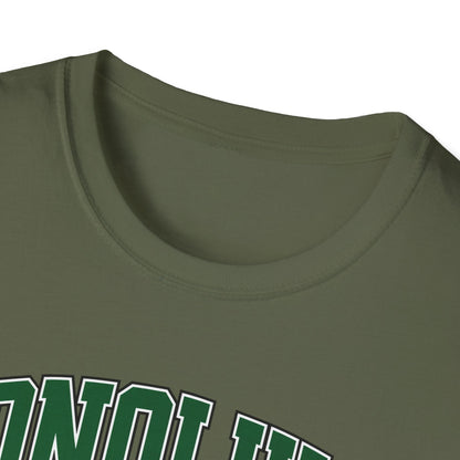 Honolulu Arch Logo T-Shirt — Vintage Collegiate Hawaii Tee
